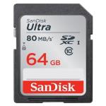 کارت حافظه SDHC سن دیسک مدل Ultra کلاس 10 سرعت 533x 80 mb/ps ظرفیت 64گیگابایت